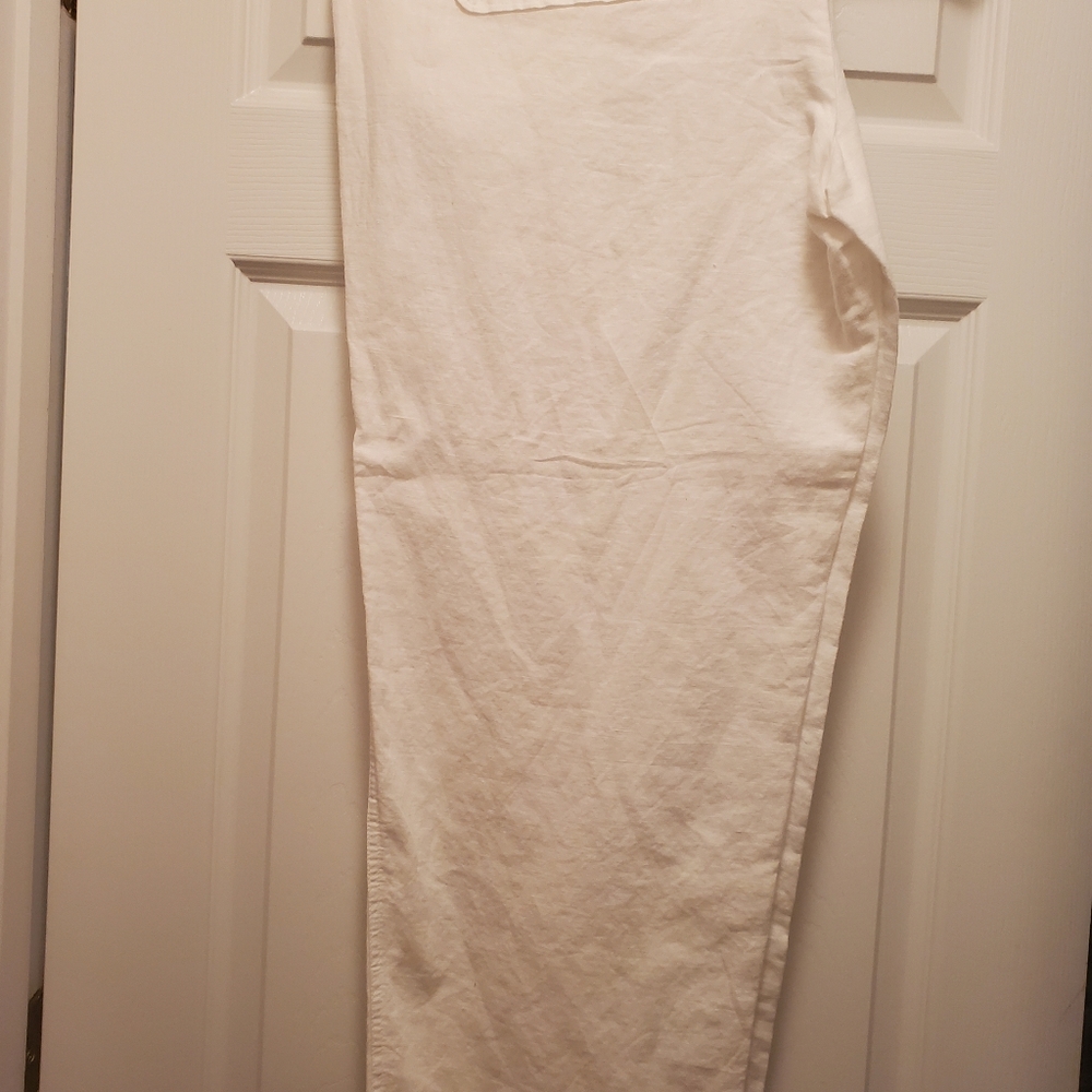 Liz Claiborne Linen Pants (White)